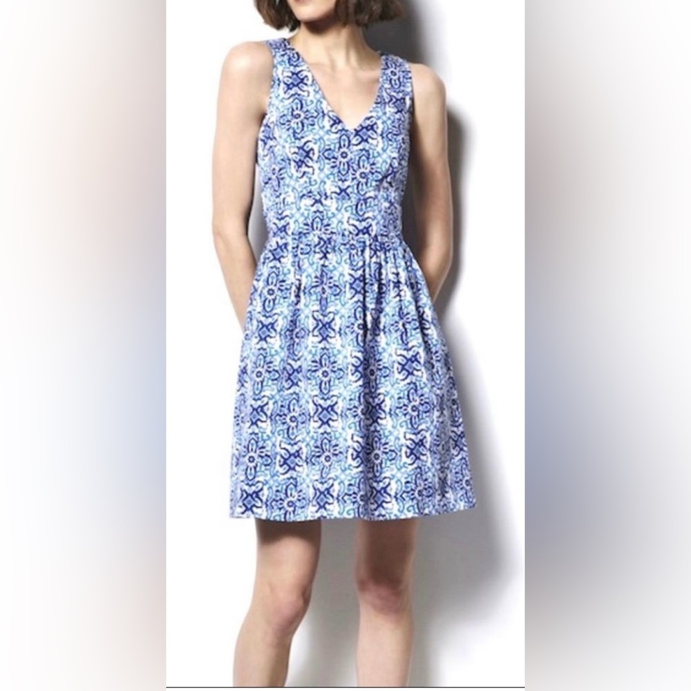 Milly For Design Nation Capri Italia Blue Mini  Dress Size 8